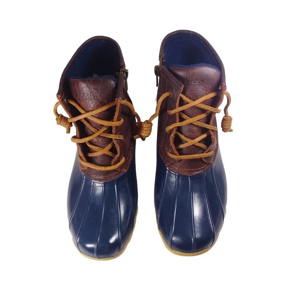 Sperry Saltwater Women's Rubber Waterproof Rain Pop Outsole Duck Boot Size 5 - Picture 8 of 12